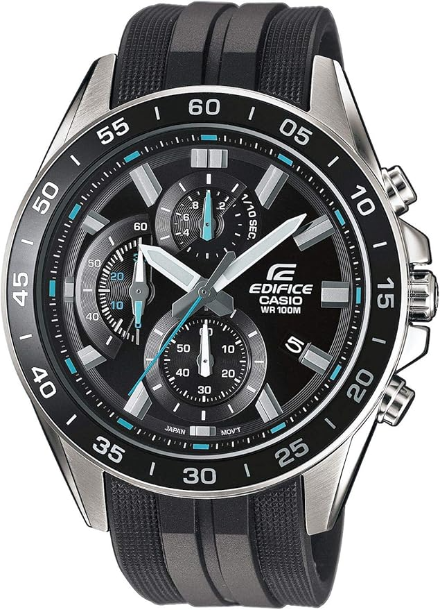 Casio Edifice Homme Analogique Quartz Montre avec Bracelet en Résine E-Plaza store