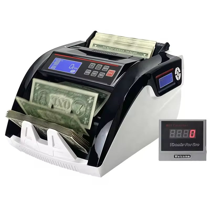 Machine à compter l'argent, 5800 UV/mg Machine de comptoir en argent avec LED Afficher le compteur de billets bon marché Bill Coutner Cash Money et Multi Devirse Counting Machine Fiancial Equipment E-Plaza store