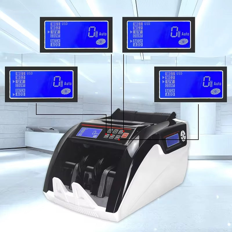Machine à compter l'argent, 5800 UV/mg Machine de comptoir en argent avec LED Afficher le compteur de billets bon marché Bill Coutner Cash Money et Multi Devirse Counting Machine Fiancial Equipment E-Plaza store