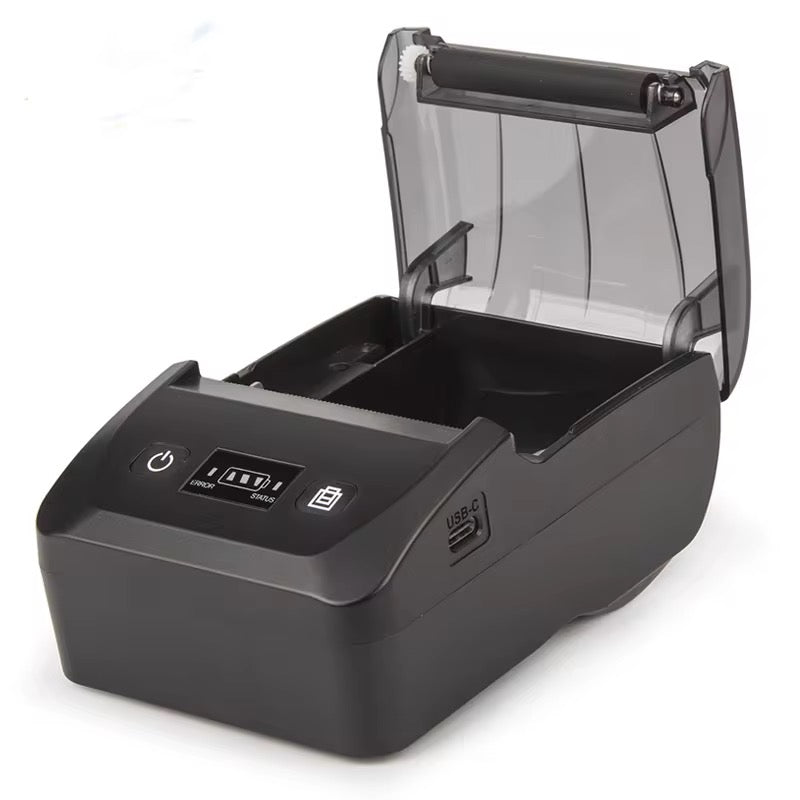 Mini Imprimante Thermique avec Vitesse d'impression Rapide de 50 à 80 Mm/S à Diverses Fins, Batterie Rechargeable d'interface de Type C Incluse (Prise UE) E-Plaza store