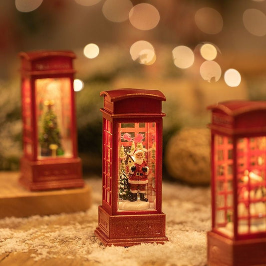 Christmas Decorative Night Light with Water Snow Effect E-Plaza store