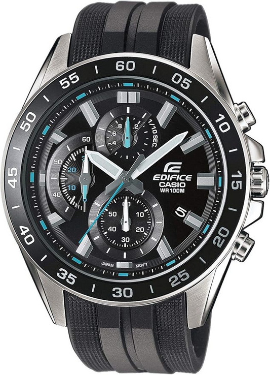 Casio Edifice Homme Analogique Quartz Montre avec Bracelet en Résine E-Plaza store