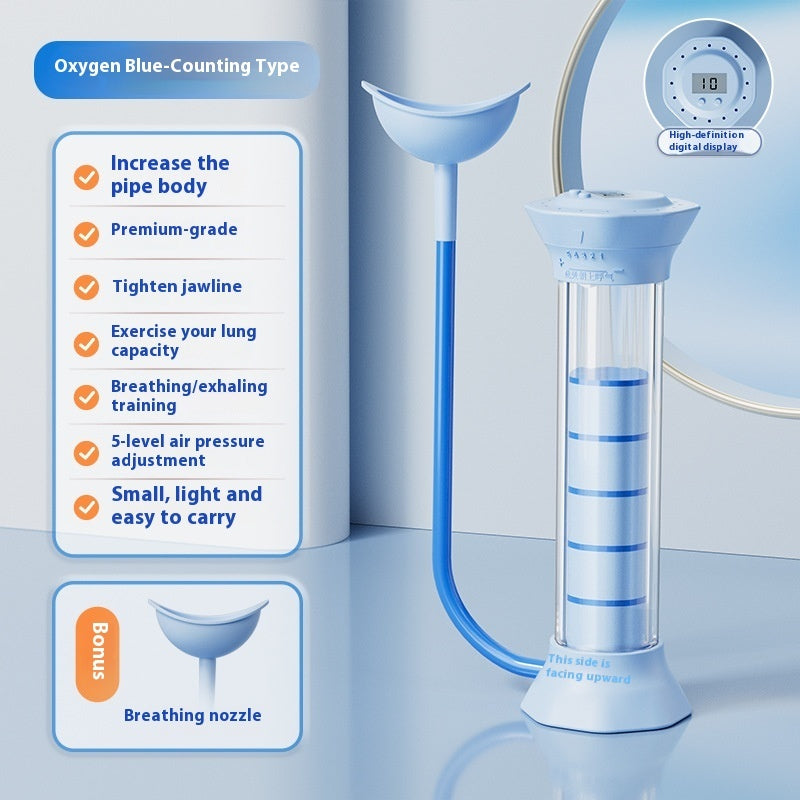 Entraîneur de respiration abdominale avec haltères respiratoires null