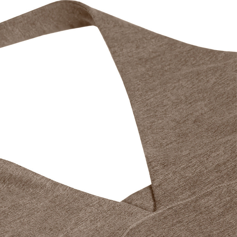 Shockproof With Chest Pad High Elastic Brushed Workout Top E-Plaza store