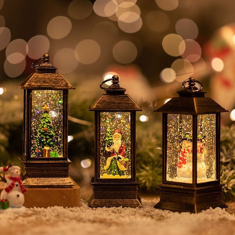 Christmas Decorative Night Light with Water Snow Effect E-Plaza store