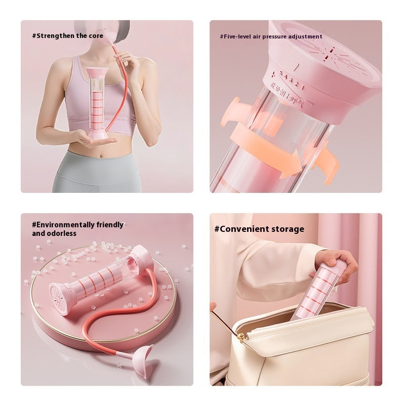 Entraîneur de respiration abdominale avec haltères respiratoires null