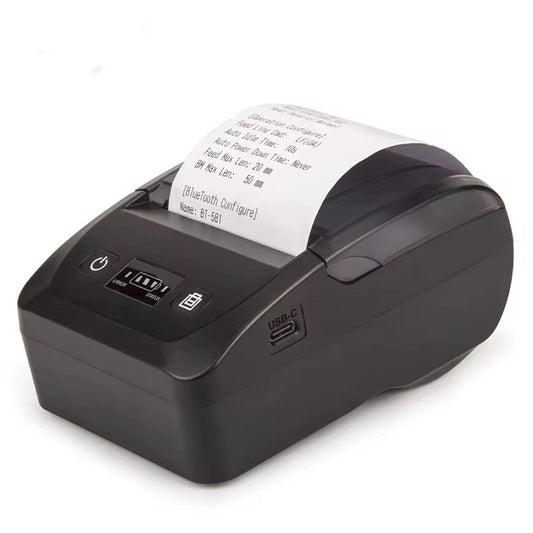 Mini Imprimante Thermique avec Vitesse d'impression Rapide de 50 à 80 Mm/S à Diverses Fins, Batterie Rechargeable d'interface de Type C Incluse (Prise UE) E-Plaza store