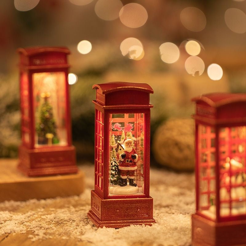 Christmas Decorative Night Light with Water Snow Effect E-Plaza store